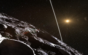Cariclo, un asteroide en nuestro sistema solar con dos anillos.