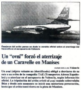 El incidente ovni de Manises (1979), es probablemente el caso más popular de la ufología en España.