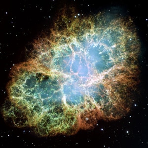 La siempre espectacular Nebulosa del Cangrejo. Crédito: NASA, ESA, J. Hester y A. Lol