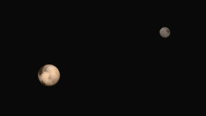 Plutón y Caronte. Crédito: NASA/JHUAPL/SWRI