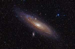 La galaxia de Andrómeda. Crédito: Adam Evans