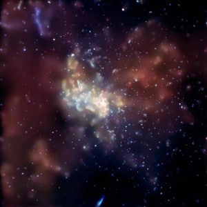 Esta es una imagen de Sagitario A*, el agujero negro supermaviso en el centro de la Vía Láctea, capturada por el observatorio de Rayos X Chandra. Crédito: NASA/CXC/MIT/F.K. Baganoff et al.