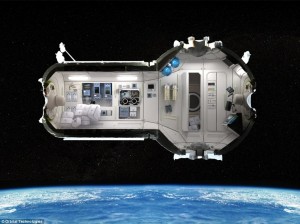 La NASA ha explicado que su modelo habitacional está inspirado, en cierto modo, en este presentado por Orbital Technologies hace algunos años. Crédito: Orbital Technologies
