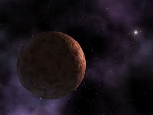 Recreación artística de Sedna, uno de los objetos celestes más distantes que conocemos en el Sistema Solar. Crédito: NASA/JPL-Caltech/R. Hurt (SSC-Caltech)