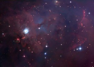 Esta es la nebulosa NGC 1999, muy cerca de la Nebulosa de Orión. Cada día, en las redes sociales, Astrobitácora publica una imagen de una nebulosa. Crédito: Robert Gendler