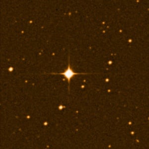 La estrella Gliese 581. Crédito:Digital Sky Survey / ESO