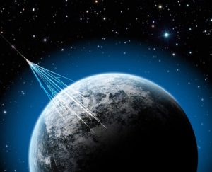 Los rayos cósmicos podrían ser una fuente de alimentación, tanto para algunos organismos de la Tierra como para formas de vida de otros lugares de la galaxia. Crédito: NSF/J. Yang