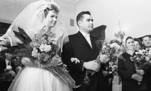 Imagen de la boda entre los cosmonautas Valentina Tereshkova y Andriyan Nikolayev, el 3 de noviembre de 1963. Crédito: RIA Novosti Archive/Alexander Mokletsov