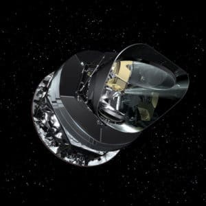 Concepto artístico del satélite Planck. Crédito: ESA - AOES Medialab