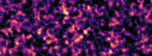 Esta imagen es un mapa de la materia oscura en el universo. Obtenido por el estudio KiDS. Crédito: Kilo-Degree Survey Collaboration/H. Hildebrandt & B. Giblin/ESO