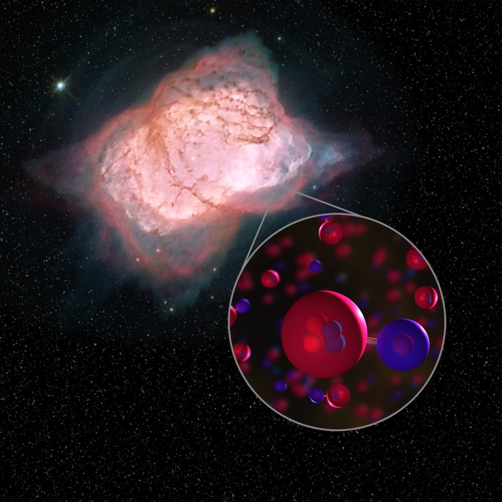 Hidruro de helio: detectan la primera molécula del cosmos