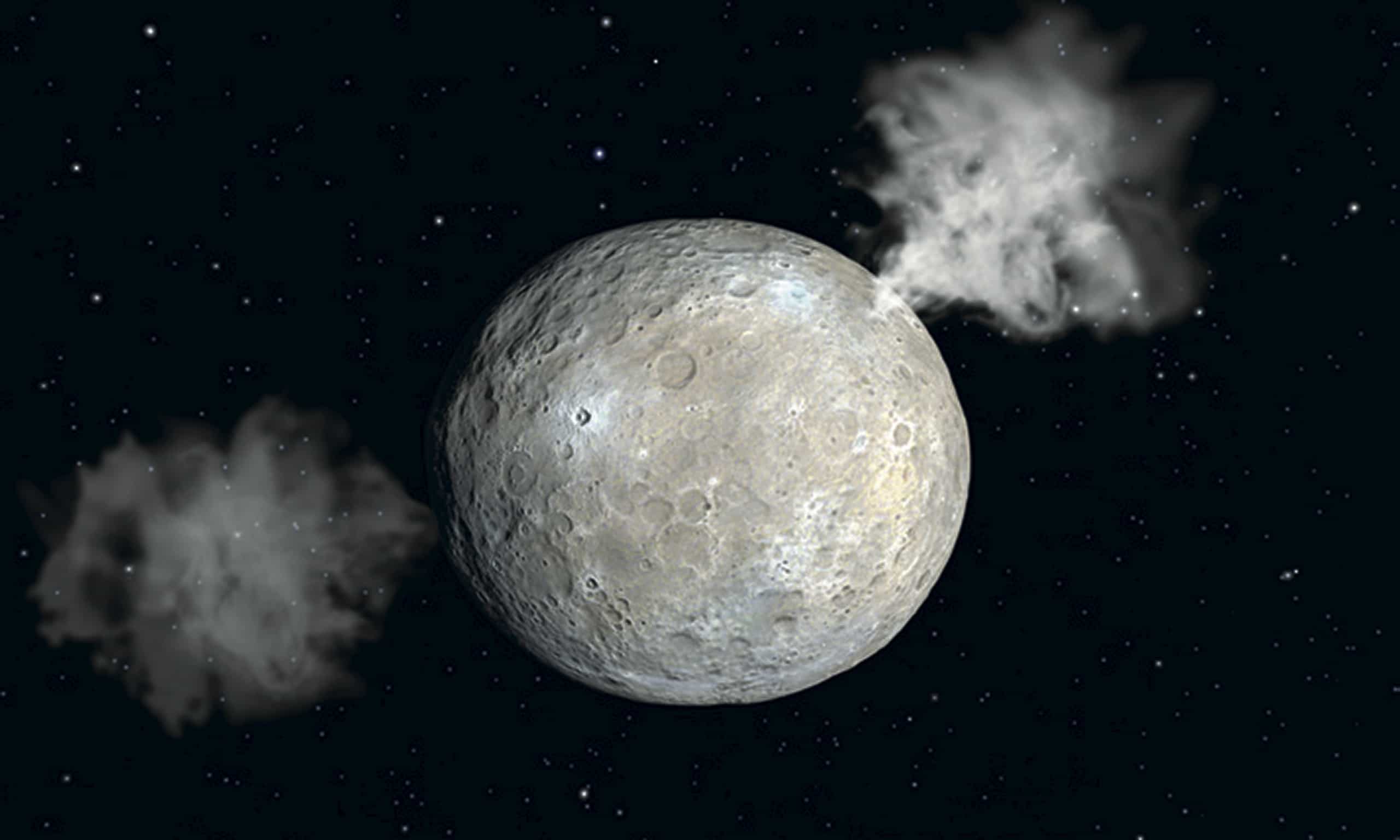 La inclinación del eje de Ceres y el hielo en su superficie