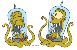 Kang y Kodos, los dos alienígenas de Los Simpsons