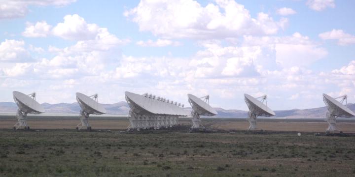 El radiotelescopio Very Large Array de México. Crédito: Hajor