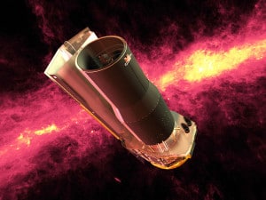 Concepto artístico del telescopio espacial Spitzer. Crédito: NASA/JPL-Caltech