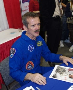 El astronauta Chris Hadfield en 2.012.  Crédito: Eviatar Bach