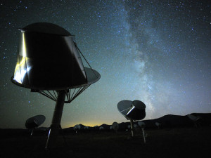 El radiotelescopio Allen. Crédito: Seth Shostak, SETI Institute