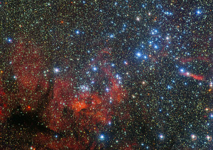 Otro cúmulo abierto muy colorido: NGC 3590. Crédito: ESO/G. Beccari