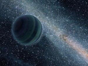 Recreación artística de un planeta interestelar. Crédito: NASA/JPL-Caltech