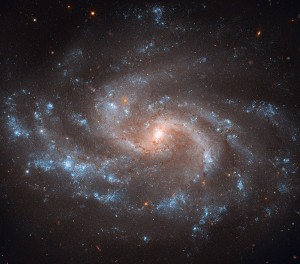 La galaxia NGC 5584, fotografiada por el telescopio Hubble. Crédito: NASA