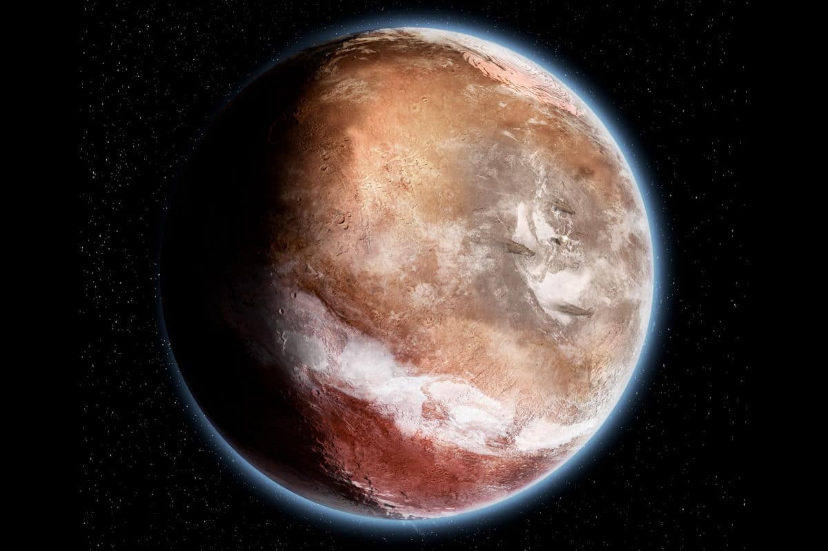 El agua moldeó las características de Marte