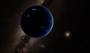 Concepto artístico del Planeta Nueve, un mundo que sería unas 10 veces más masivo que la Tierra. Crédito: Caltech/R. Hurt (IPAC)