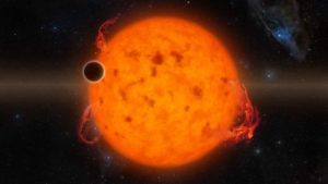 Recreación artística de K2-33b y su estrella. Crédito: NASA/JPL-CALTECH