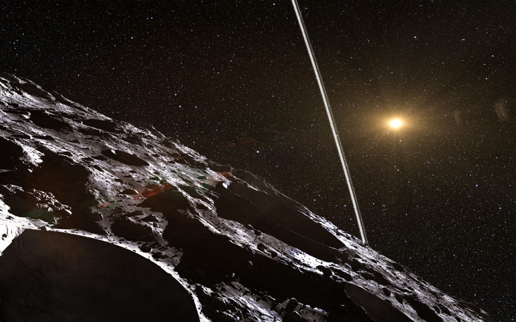 JWST detecta dióxido de carbono en un asteroide centauro