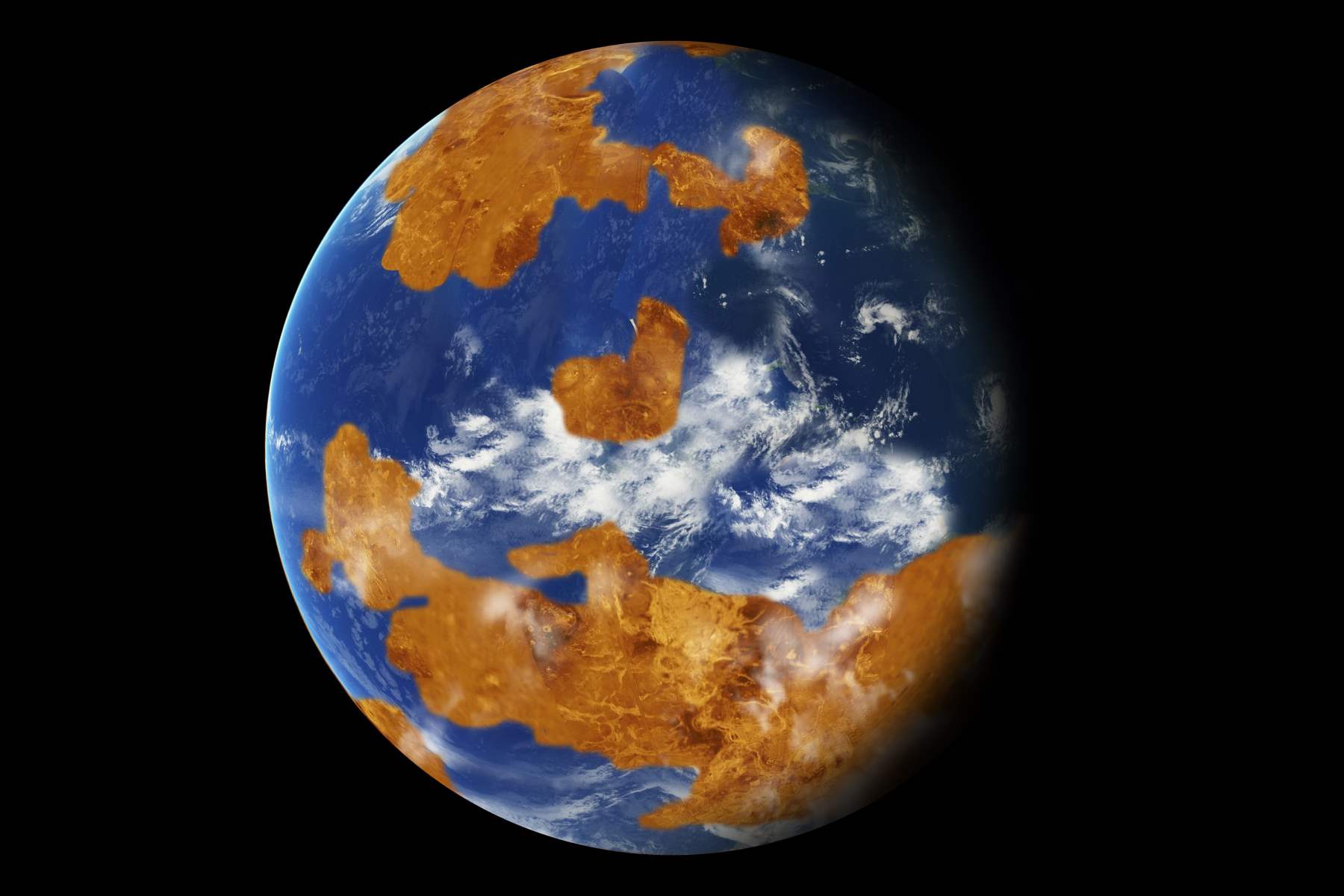 Un océano pudo ralentizar  Venus y cambiar su rotación