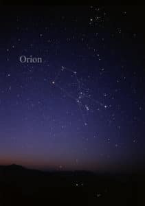 La constelación de Orión vista desde el hemisferio norte. Crédito: Wikimedia Commons/Till Credner