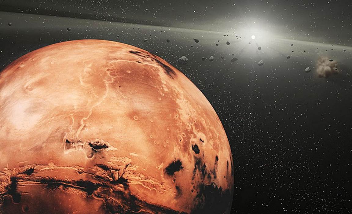 Los restos de un mini-planeta podrían estar en la órbita de Marte