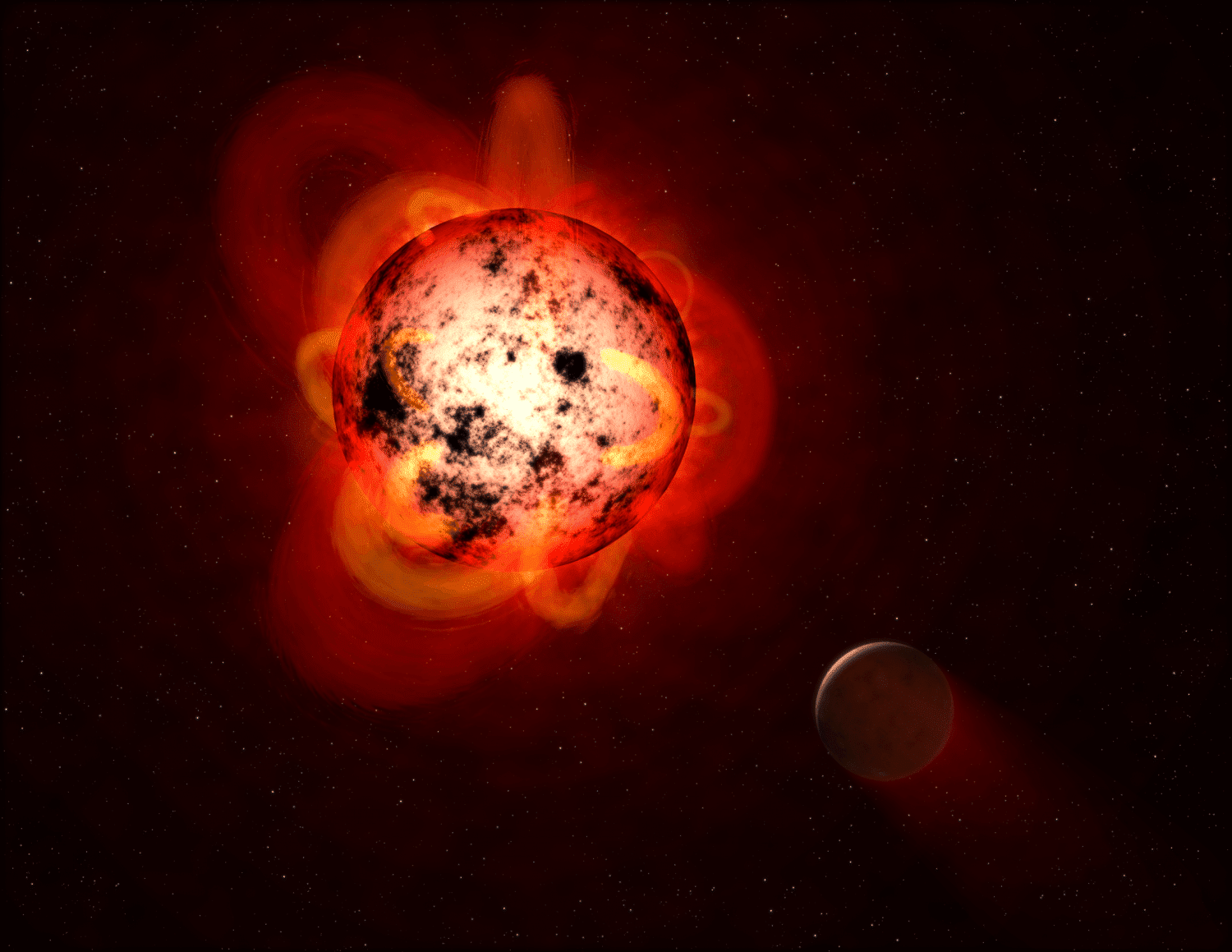 Las mini-llamaradas dificultan la habitabilidad de planetas alrededor de enanas rojas