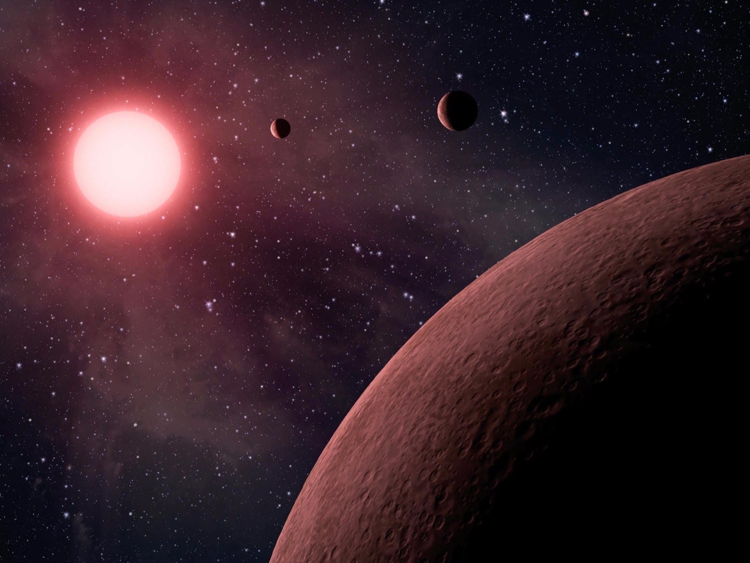 Un sistema de seis planetas en resonancia