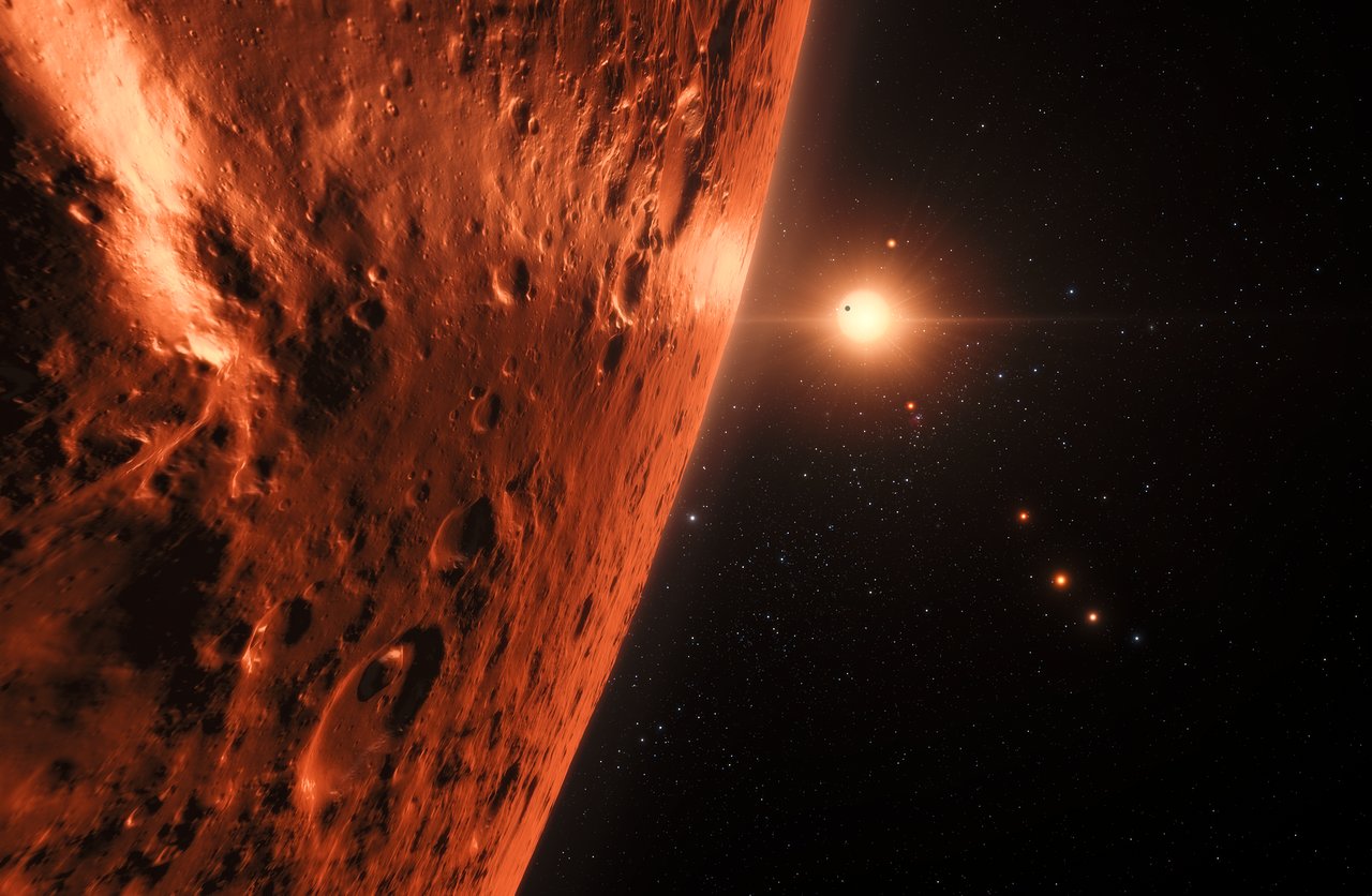 Analizan las órbitas de los planetas de TRAPPIST-1