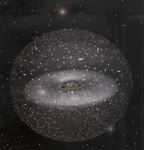 Concepto artístico de la Nube de Oort.