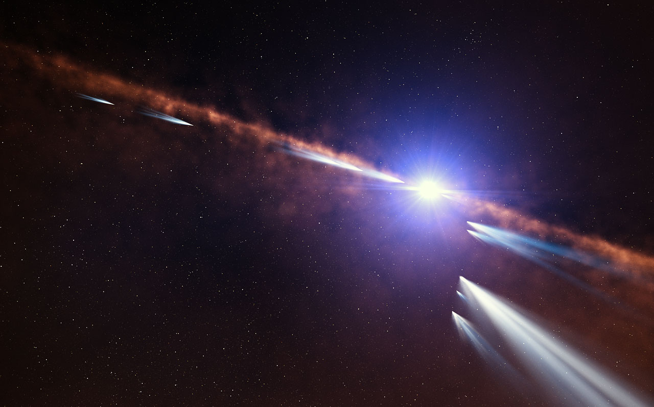 Detectan exocometas en una estrella cercana