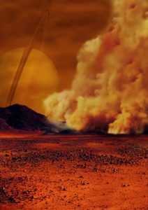 Titán experimenta tormentas de arena