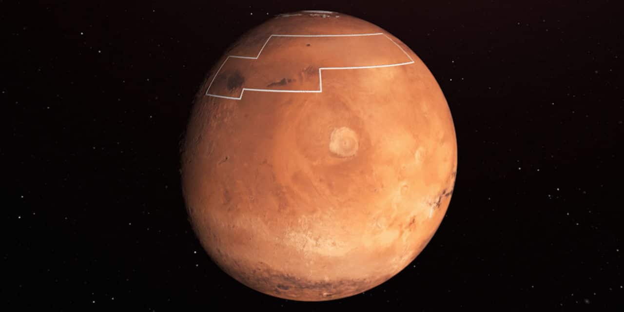 La NASA publica un mapa de hielo de Marte