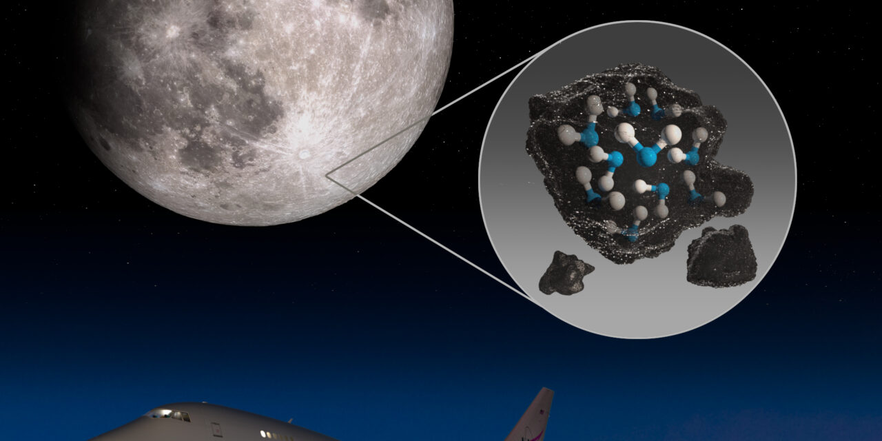 Detectan moléculas de agua en la Luna