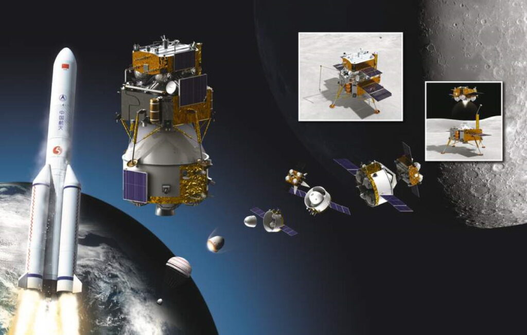 China lanza la misión Chang'e 5 a la Luna