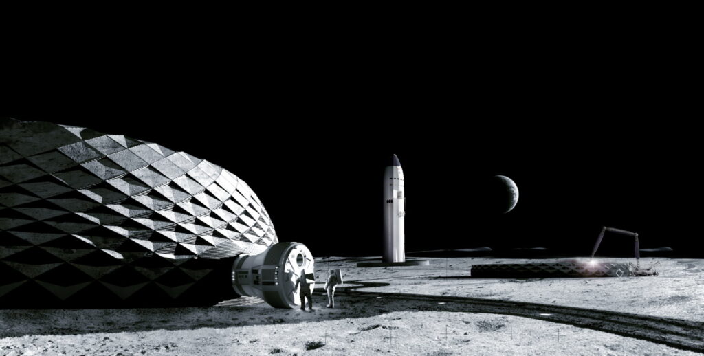 NASA financia un sistema de construcción lunar