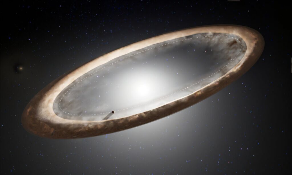 El anillo deformado de Fomalhaut desvela su pasado