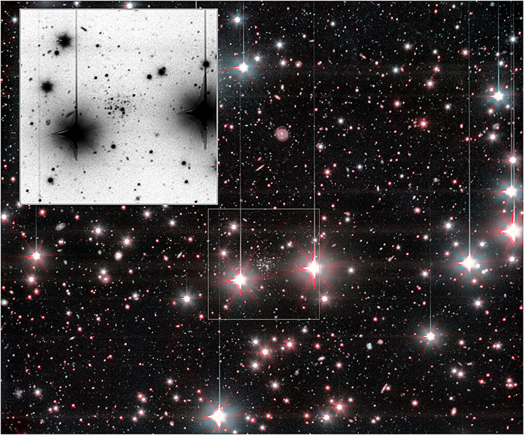 Una galaxia ultradébil que podría tener 12500 millones de años